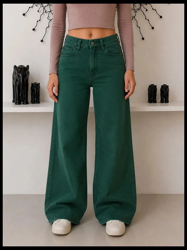 Jeans Verde Vibrante KIABI– Coleção Eco Design – photo 9
